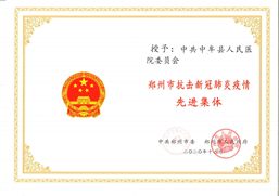 2020年郑州市抗击新冠肺炎疫情先进集体